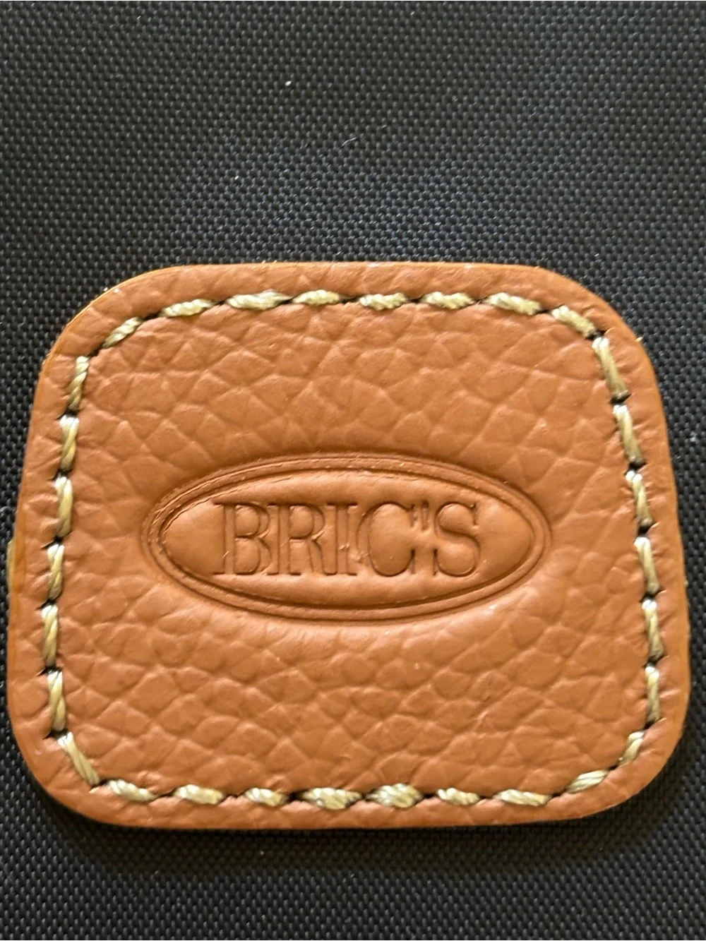 Bric's Italian Black Crossbody Bag with Tuscan leather Trim and adjustable strap